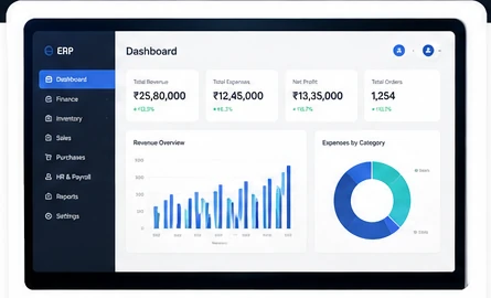 Prospect ERP business management dashboard