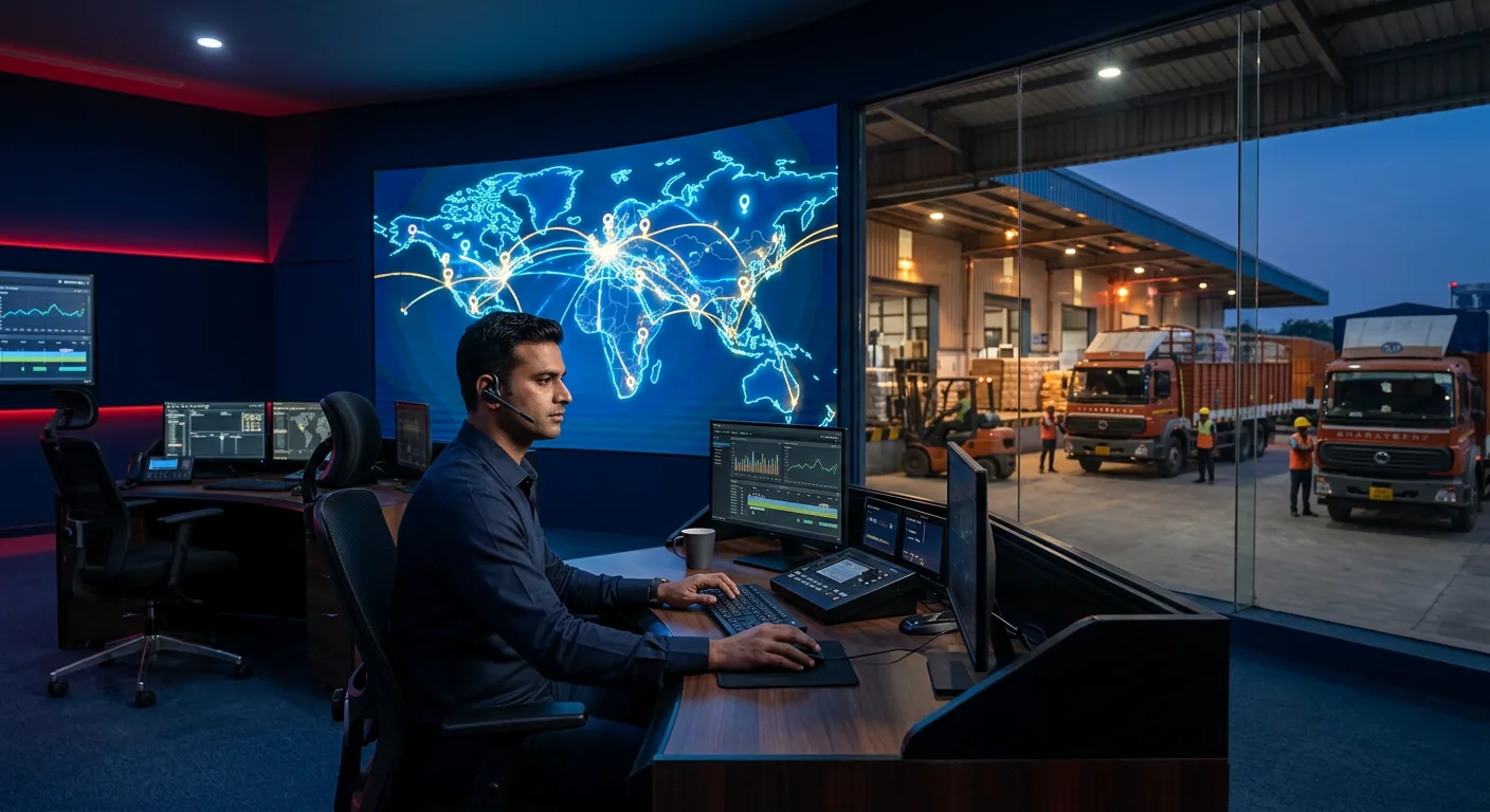 RouteFlow logistics operations team at work